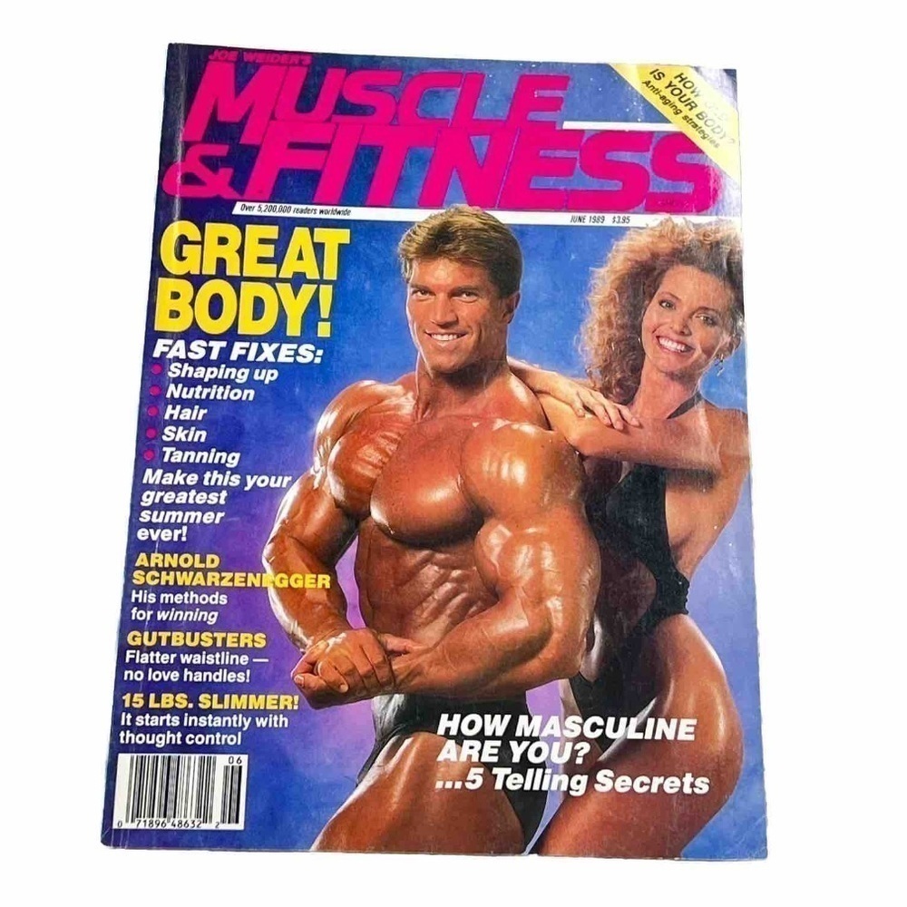 Muscle & Fitness Magazine June 1989 Arnold Schwarzenegger's Methods No Label
